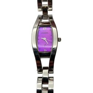 Fossil F2 Womens Watch 19mm Purple/ Blue-New Battery - Wrist Size 4.75-5 WR 30m